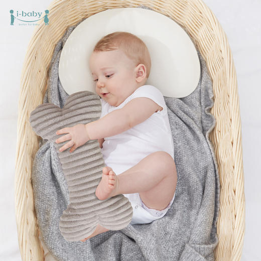 i-baby宝宝豆豆安抚玩具 婴儿豆豆抱枕儿童枕头床上安抚玩具0-8岁 商品图1