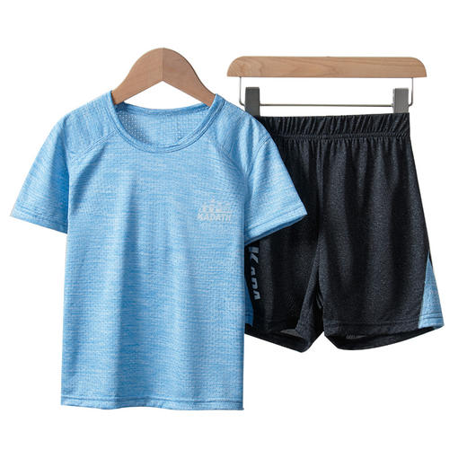 【夏季运动速干儿童套装，2套更优惠】儿童短袖套装男女童夏季新款篮球运动服套装中小童休闲两件套 商品图4