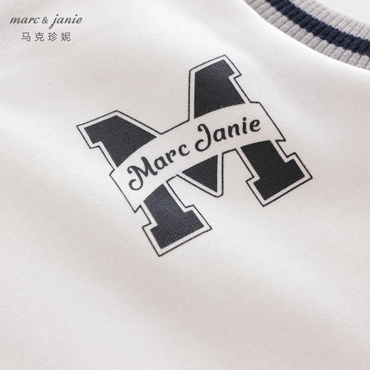 marcjanie马克珍妮秋装新款 男童撞色字母针织马甲221137 商品图3