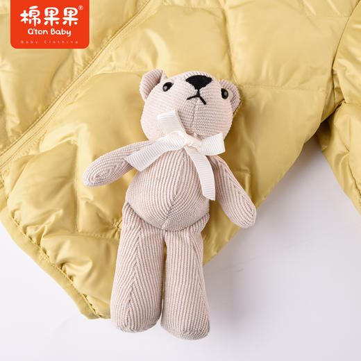 商场同款秋季新款男女童可爱萌萌童趣连帽轻羽绒外套M302102922539 商品图2