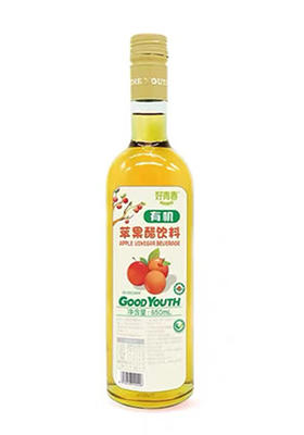 好青春有机苹果醋饮料 650ml/瓶