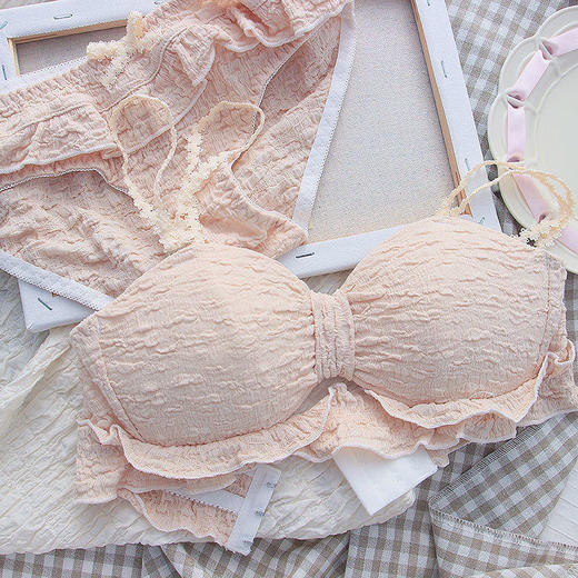 日系性感学生少女内衣小胸聚拢防下垂收副乳无钢圈文胸罩抹胸套装 商品图3