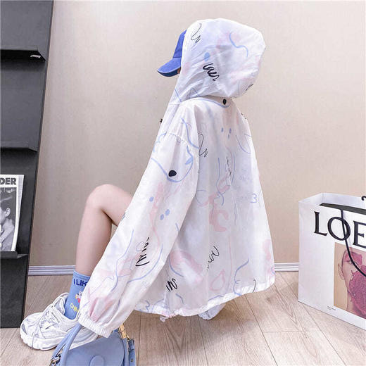 连帽宽松防晒衣外套女薄款百搭小个子防晒服春秋2021新款夏 商品图4