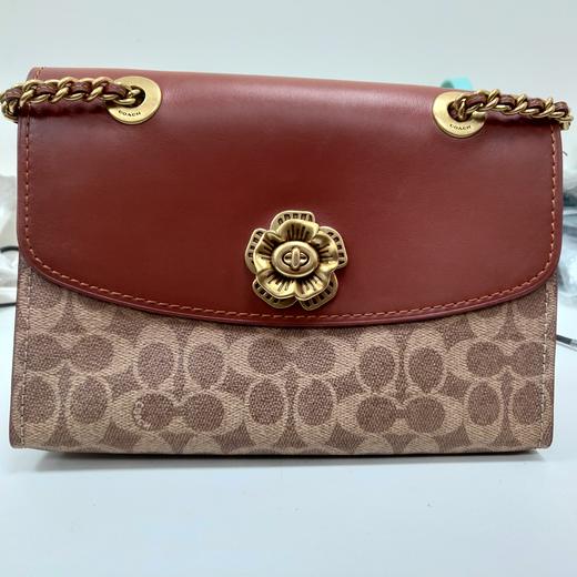 COACH 蔻驰奢侈品 女士PARKER山茶花单肩包链条包30585 商品图3