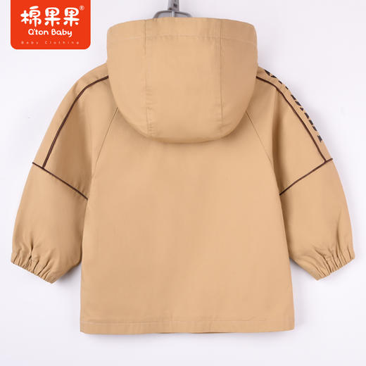 商场同款棉果果秋季新款男童连帽全棉里子时尚梭织风衣经典时尚M312130222513 商品图2