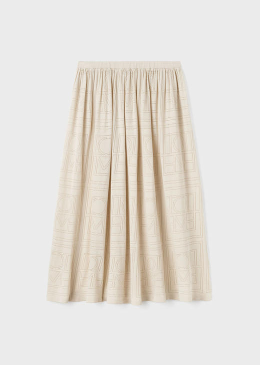 TOTEME 米色/黑色网眼针织半裙 商品图3