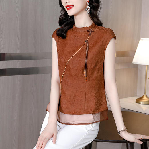 时尚纯色，古韵典上衣衬衫 AHM-asy5659 商品图0