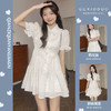 连衣裙女2022年夏季新款小个子显高显瘦甜辣风法式泡泡袖a字裙子 商品缩略图0