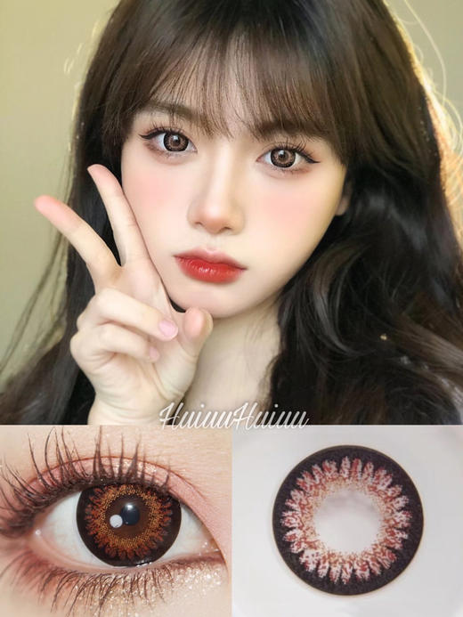 【大直径】Leenscolor-恶魔棕-14.5mm 【年抛 0-1000度 含有525/575】 商品图0