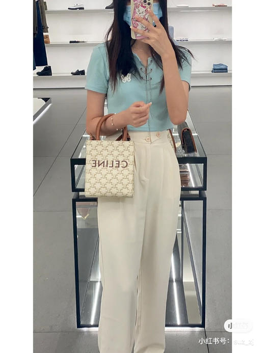 Triomphe Mini Tote -白花（特惠价） 商品图1