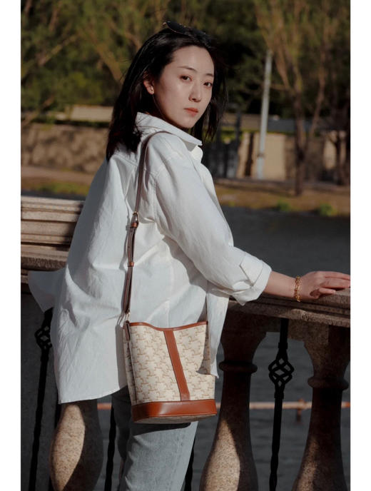 Celine水桶包小号-白花 商品图7