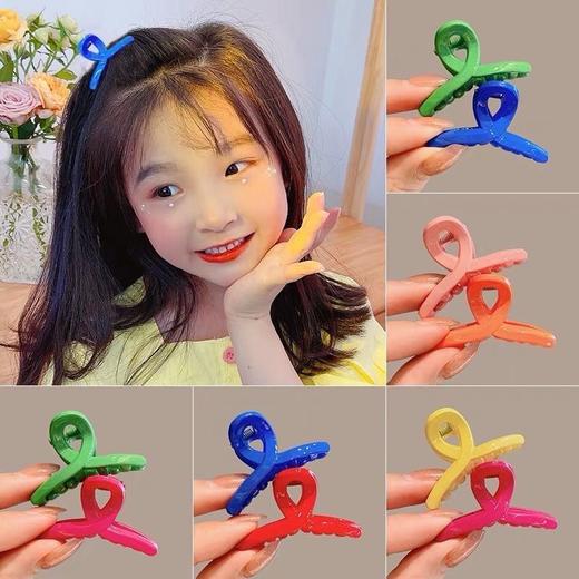 【限时折扣】日韩糖果色交叉小抓夹 3个（颜色随机） 商品图5