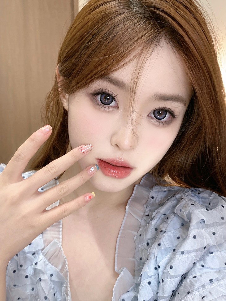 Jolababy年抛隐形眼镜 蓝芙尼14.5mm 一副/2片-VVCON美瞳商城11