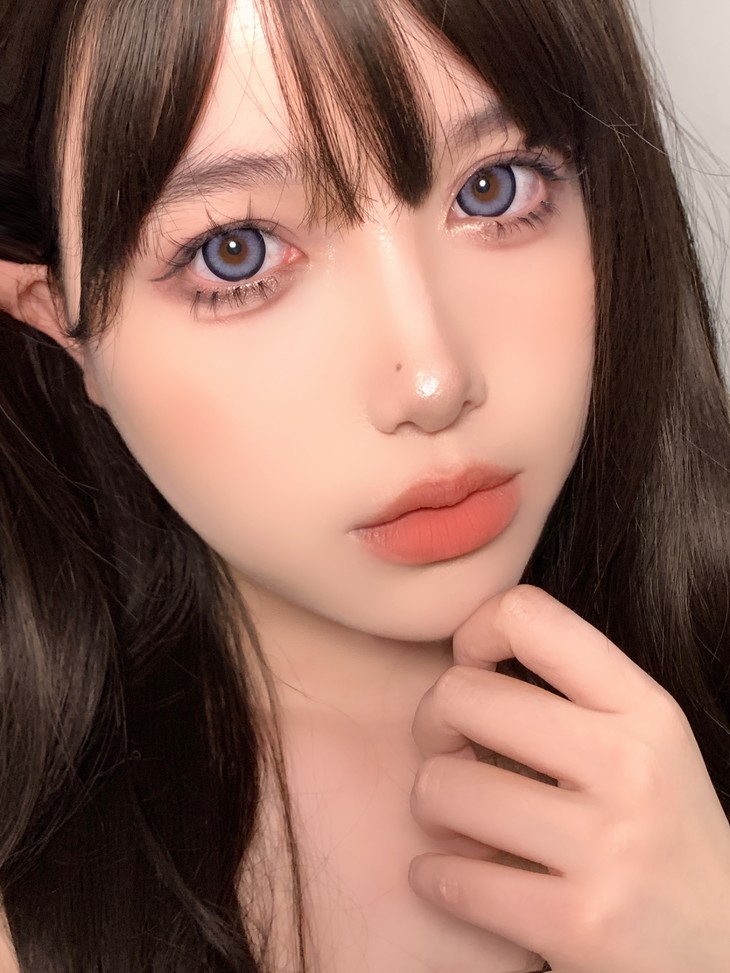 Jolababy年抛隐形眼镜 蓝芙尼14.5mm 一副/2片-VVCON美瞳商城15