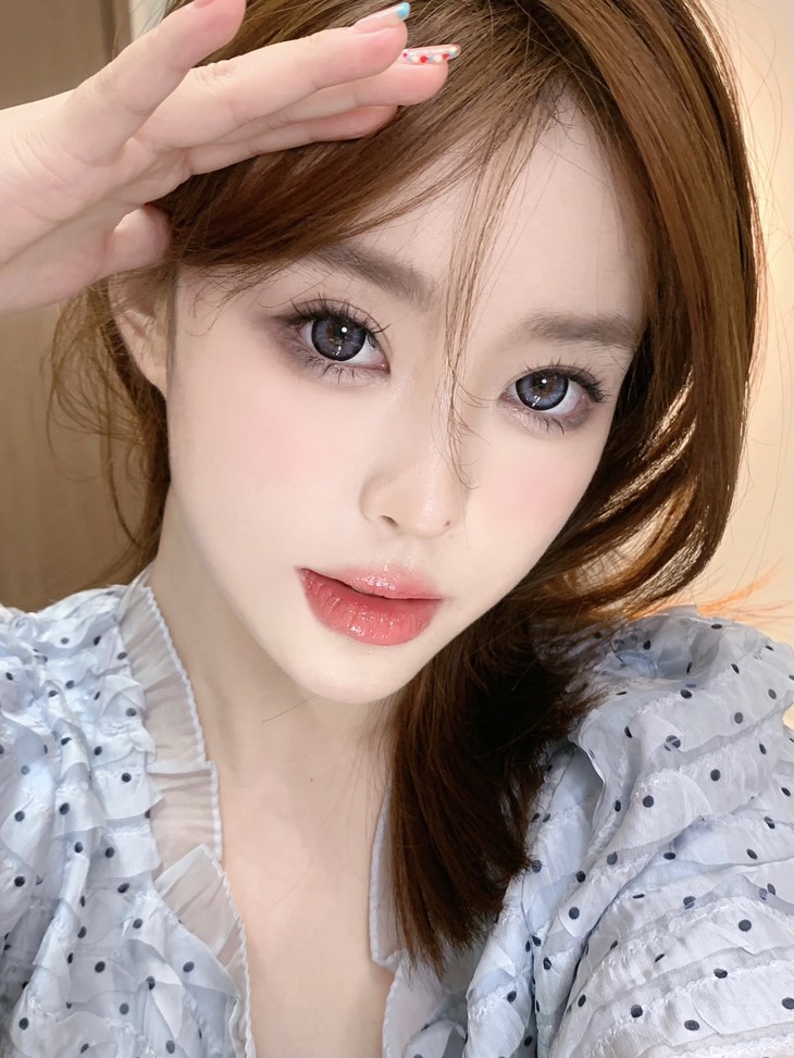 Jolababy年抛隐形眼镜 蓝芙尼14.5mm 一副/2片-VVCON美瞳商城10