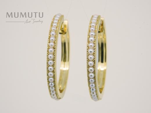 小米珠耳圈 (大号） 商品图2