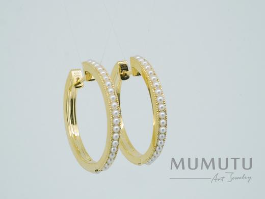 小米珠耳圈 (大号） 商品图1