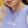 ZEGL设计师幻梦小熊系列紫水晶爱心项链女夏轻奢小众高级感锁骨链 商品缩略图4