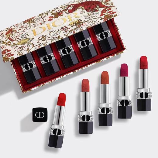 【七夕优选】Dior迪奥口红套装全套新款传奇红唇999 909 668 720 840丝绒礼盒 商品图2