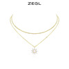 ZEGL设计师幻野系列双层叠戴星星项链女高级设计感小众夏季锁骨链 商品缩略图0