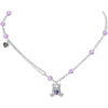 ZEGL设计师幻梦小熊系列紫水晶爱心项链女夏轻奢小众高级感锁骨链 商品缩略图3