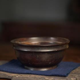 清 黄花梨一木整挖碗