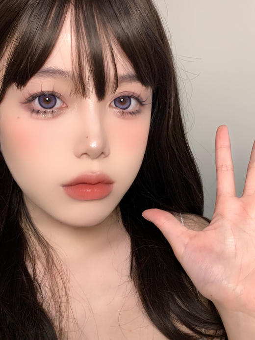 年抛 morea | 灰紫钻石 morealenslab 大直径14.5 着色13.8 混血美瞳 紫色 商品图5