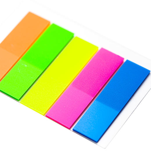 马培德760010荧光膜指示标签贴分类贴小条索引便签贴百事贴书贴 商品图2