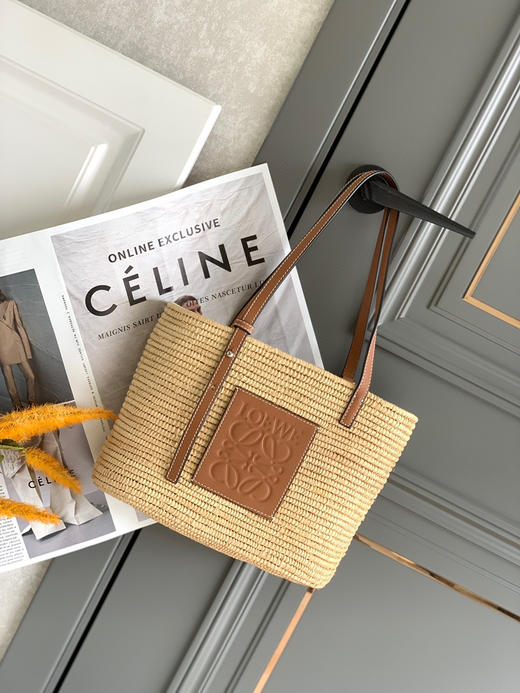 Lo*we🔥一个传统的方型草编菜篮子🧺 商品图0