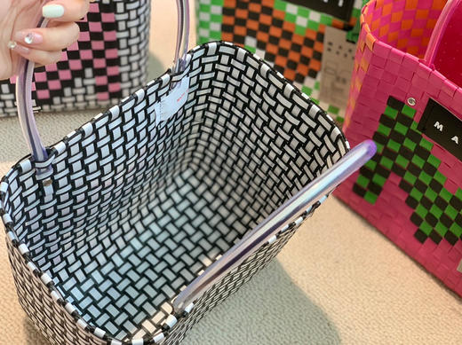 黑色Mari 手工编织菜篮 商品图6