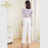 乔万尼女裤子夏薄款白色新款显瘦宽松小个子直筒裤DF2F428 商品缩略图3