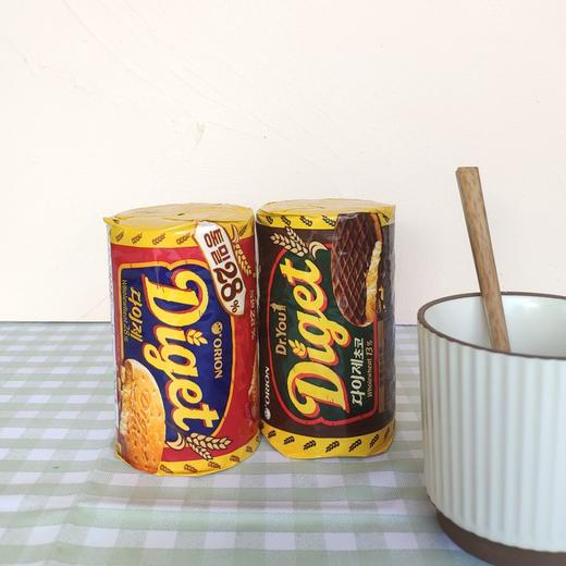 韩国进口零食品 好丽友全麦饼干 原味194g 巧克力味225g 大麦饼干 商品图0