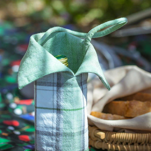 格纹布艺水杯套保温杯隔热防摔保护套 商品图1