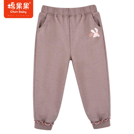 商场同款棉果果秋季新款女童小花边甜美休闲针织长裤百搭M322200422475 商品图0