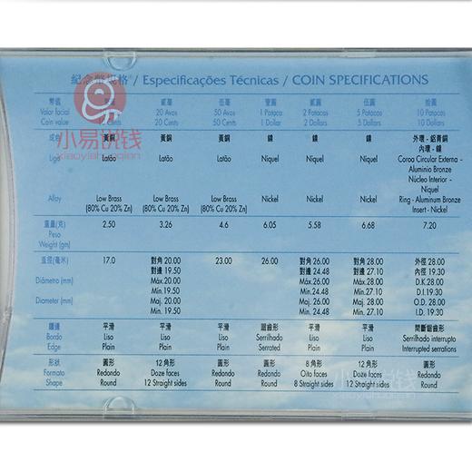 1999澳门回归精制币套装，一套7枚 商品图8