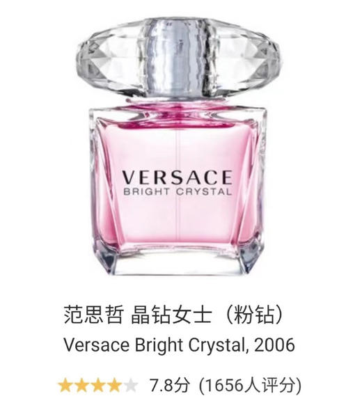 范思哲（VERSACE）晶钻/粉钻女士香水 商品图1