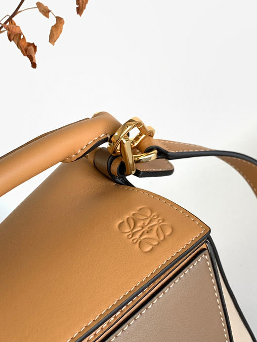 Puzzle small（小号24cm）-棕黄拼褐色米白 商品图4