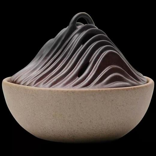 丘陵峦山陶瓷香炉创意禅意香薰炉家用室内净化空气仿古檀香盘香炉 商品图2