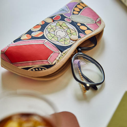 水波与钻石系列布艺眼镜盒便携抗压 商品图3