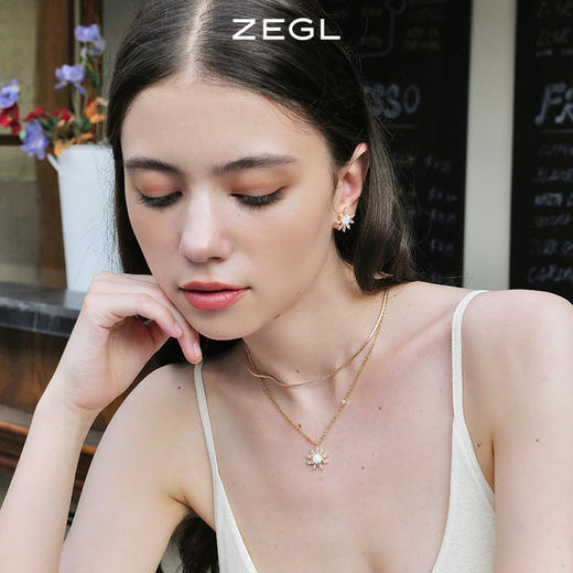 ZEGL设计师幻野系列双层叠戴星星项链女高级设计感小众夏季锁骨链 商品图4