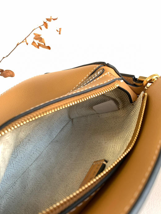 Loe*we Puzzle mini-棕黄拼褐色米白 商品图8