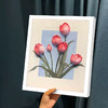 3D立体肌理画郁金香珍珠填充丙烯石英砂数字油画diy手工油彩挂画 商品缩略图8