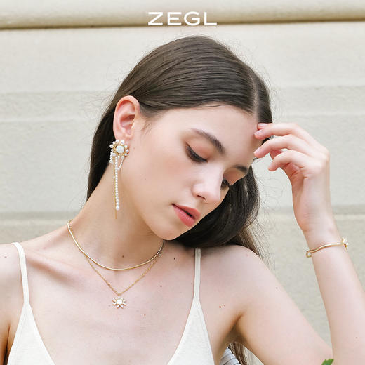 ZEGL设计师幻野系列双层叠戴星星项链女高级设计感小众夏季锁骨链 商品图6