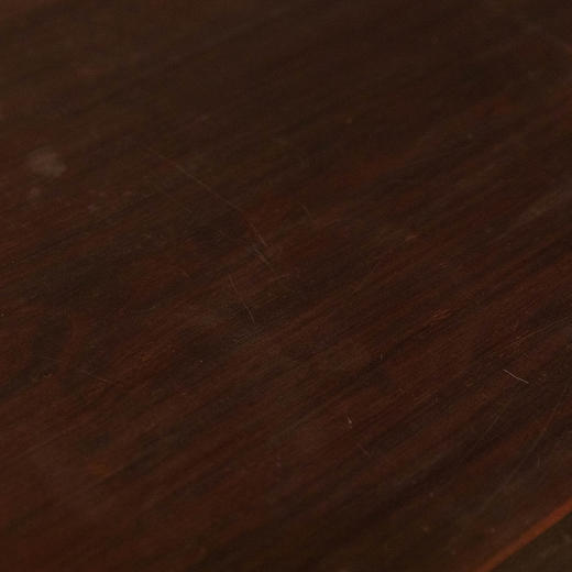 清代 红木透雕灵芝纹牙板大画桌 商品图2