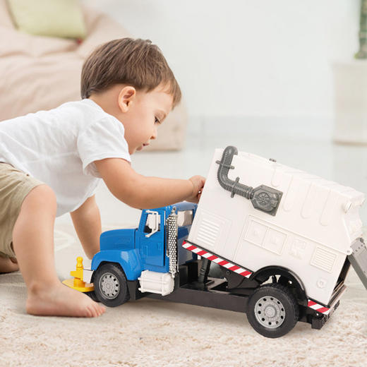  3岁+ | 美国Driven道路清扫车 儿童仿真工程车模型宝宝玩具声光垃圾回收清洁车  商品图2