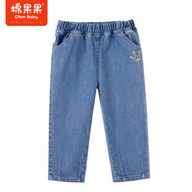 商场同款棉果果秋季新款女童百搭休闲水洗好穿弹力牛仔长裤M322200222449