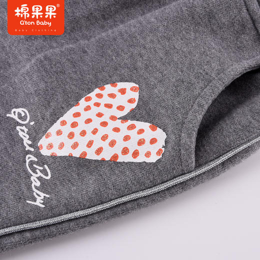 商场同款棉果果秋季新款女童全棉大毛圈运动休闲百搭针织长裤耐穿M322200222476 商品图1