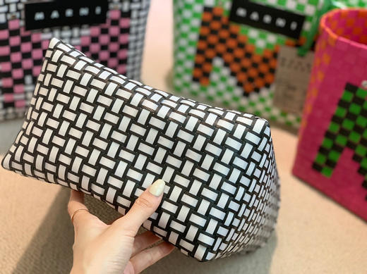 黑色Mari 手工编织菜篮 商品图7