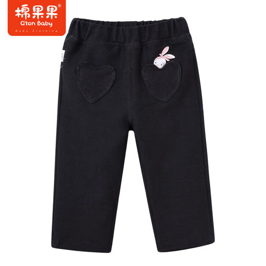 商场同款棉果果秋季新款女童全棉里子百搭弹力棉长裤M322200422477 商品图0
