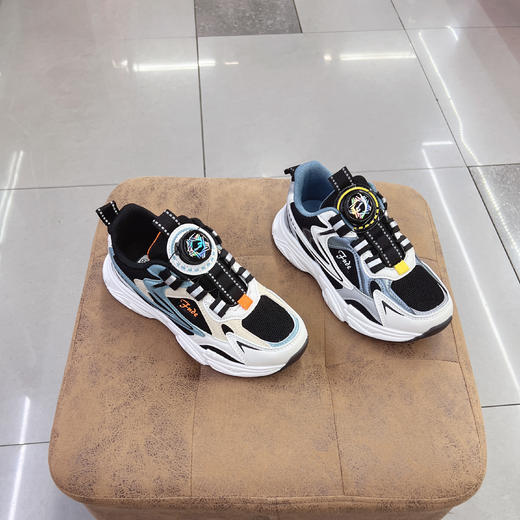 福得隆2022新款双网休闲鞋扭扭扣男童3706 3708  31-36 37-41码 商品图1